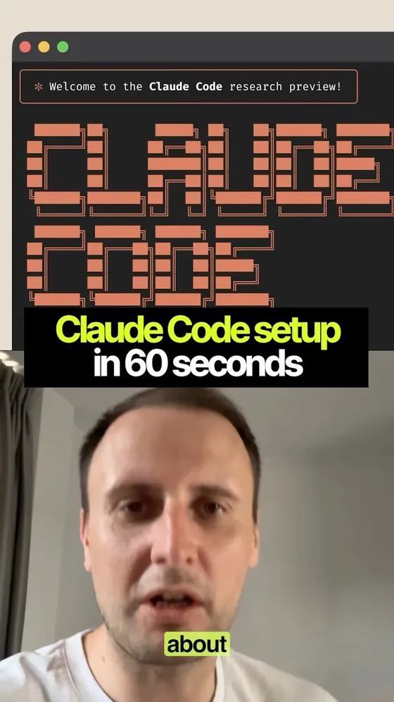 Video cover: The Claude Code setup, and the step everyone skips