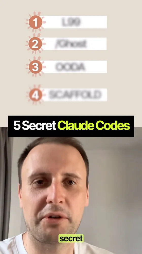Video cover: 100 shorthand codes for Claude