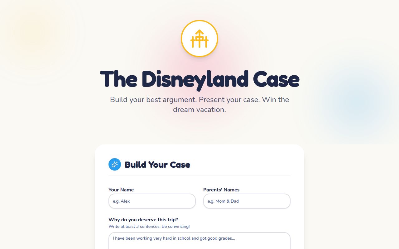 Screenshot of The Disneyland Case
